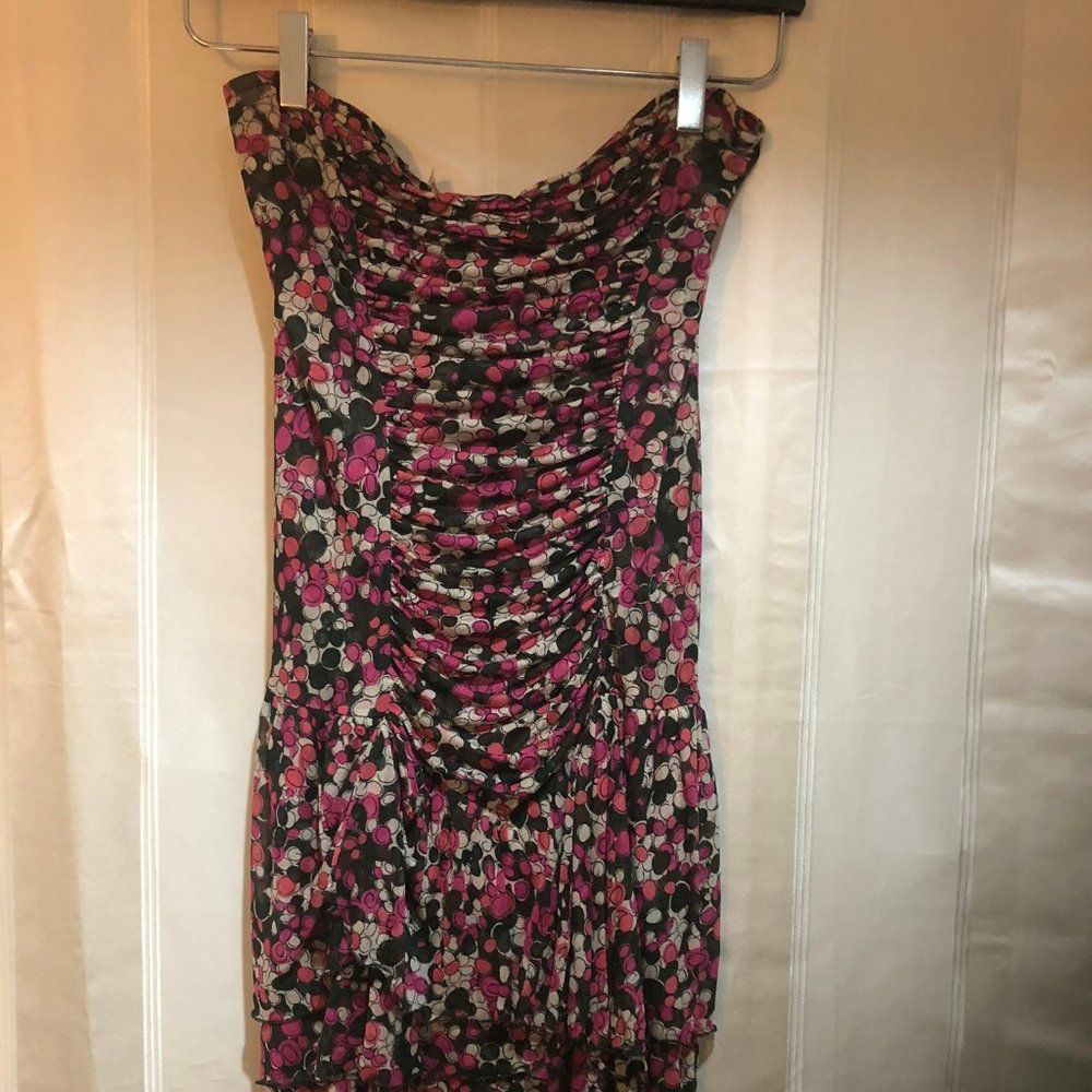 Diane Von Furstenburg Elka Strapless Dress Size 6 - Picture 2 of 4